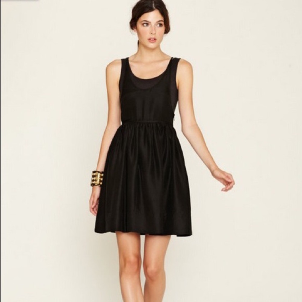 Twenty8Twelve Edlyn Gathered Silk Racerback Dress